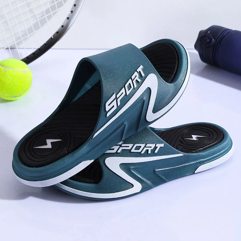 Male Slipper Indoor Slip-resistant House Slides Flat Walk Around Home Men's Shoe Trend 2025 Eva Cheap Shoes Liquidation Adult