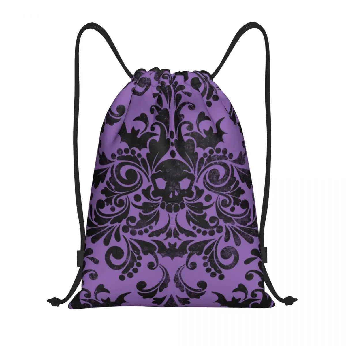 Custom Raven Rage Drawstring Backpack Sports Gym Bag for Women Men Halloween Witch Gothic Scary Crow Training Sackpack