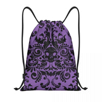 Custom Raven Rage Drawstring Backpack Sports Gym Bag for Women Men Halloween Witch Gothic Scary Crow Training Sackpack