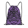 Custom Raven Rage Drawstring Backpack Sports Gym Bag for Women Men Halloween Witch Gothic Scary Crow Training Sackpack