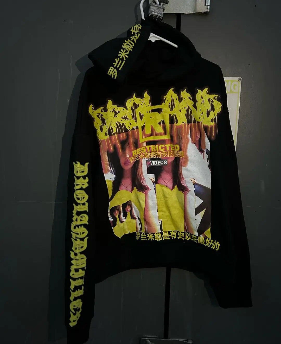 Drolandmiller Death Forest Hoodies Women Goth Streetwear Tops Grunge Punk Harajuku Sweatshirt Oversized Hoodie Y2k Clothes