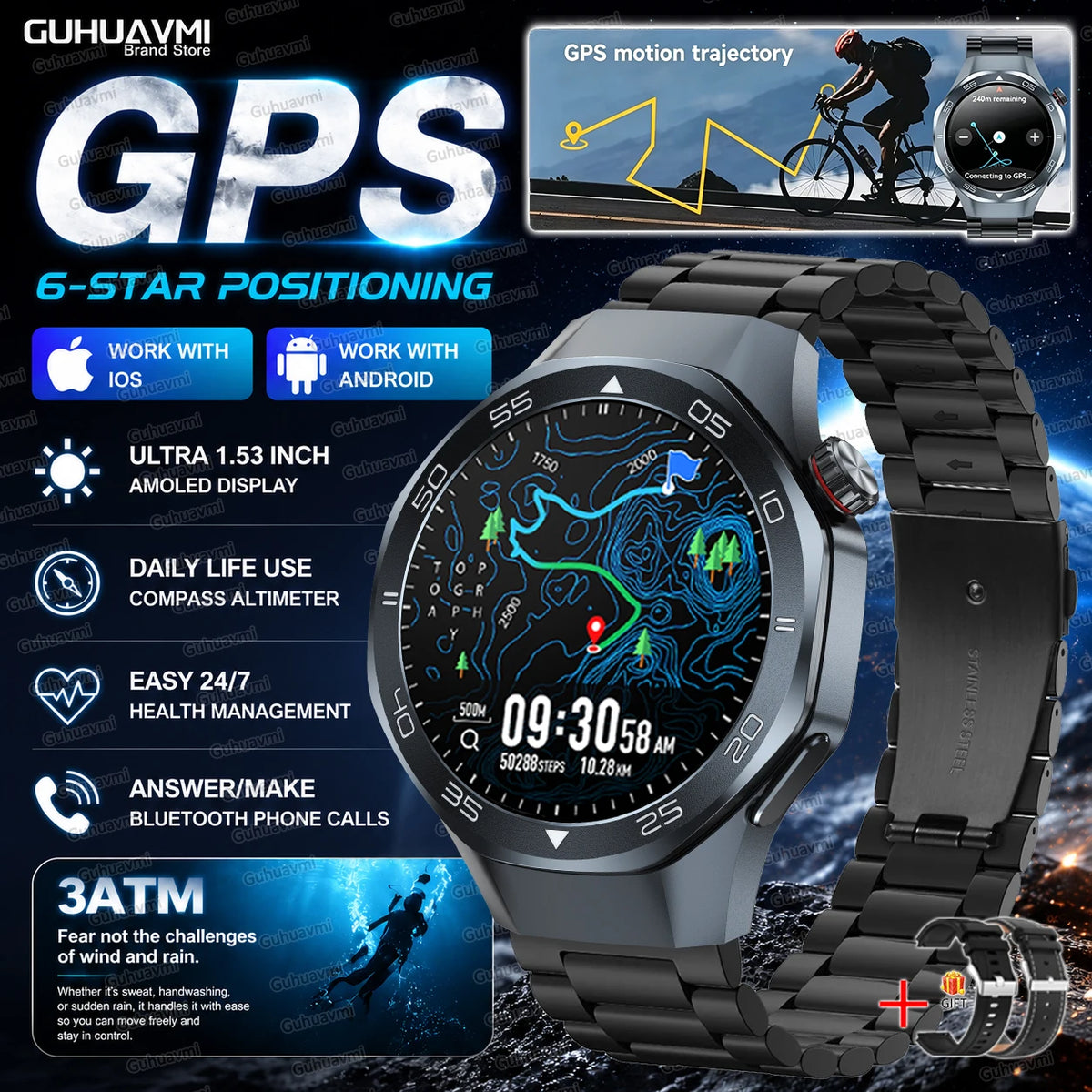 Men Smart watch 6 1.53