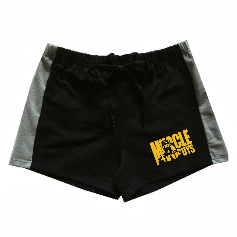 Quick Dry Running Shorts Men Solid Sports Clothing Fitness Bodybuilding Short Pants Sport Homme Gym Training Beach Shorts Length
