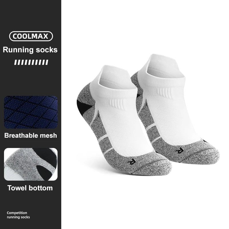 WRELS Men Coolmax Sports Socks Riding Cycling Basketball Running Sport Sock Summer Hiking Tennis Ski Man Women Bike Bicycle Slip