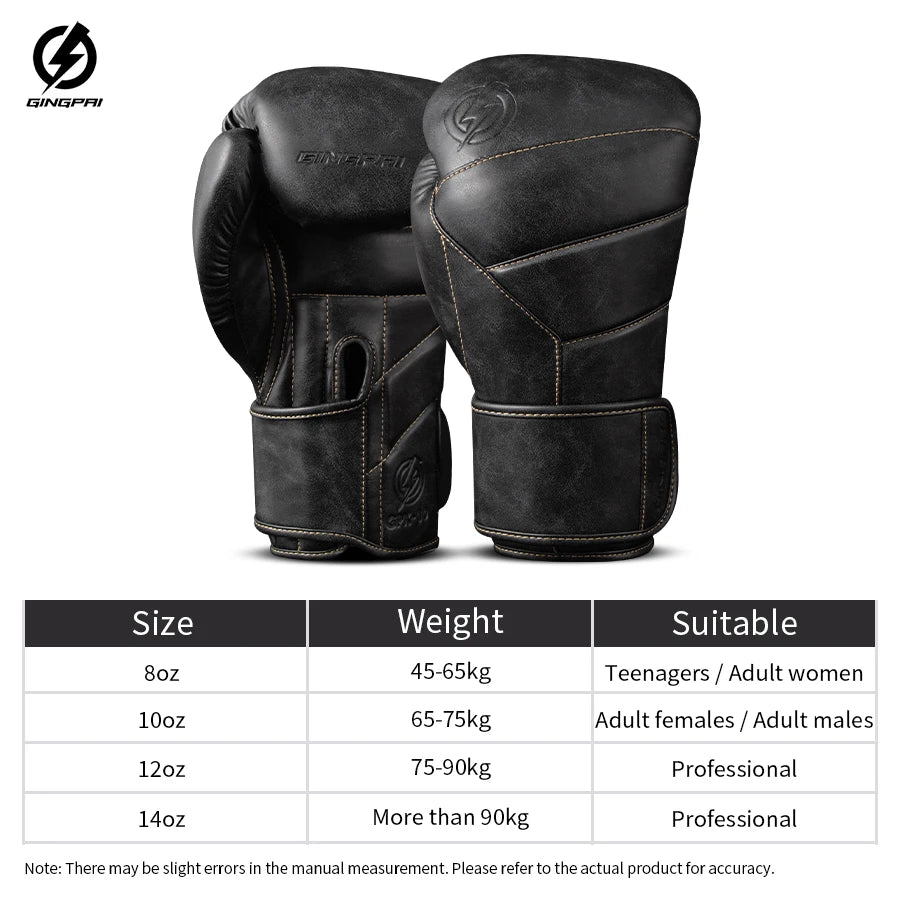 High Quality 8/10/12/14oz Boxing Gloves Adult Men's Sanda Combat Punching Bag Training Women's Thick Breathable Muay Thai Combat