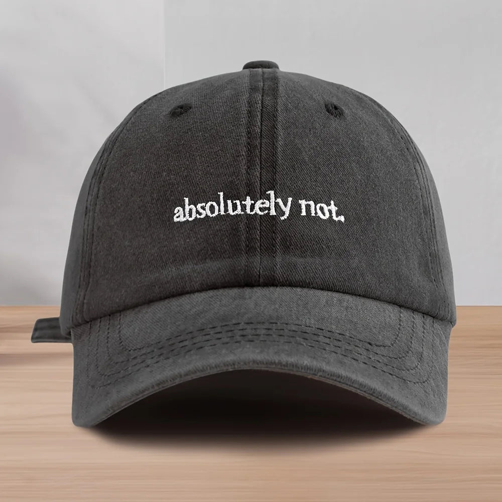1 Retro Washed Vintage Letter Embroidered Baseball Cap for Men's Outdoor Versatile Sports Hat Suitable for Spring and Summer