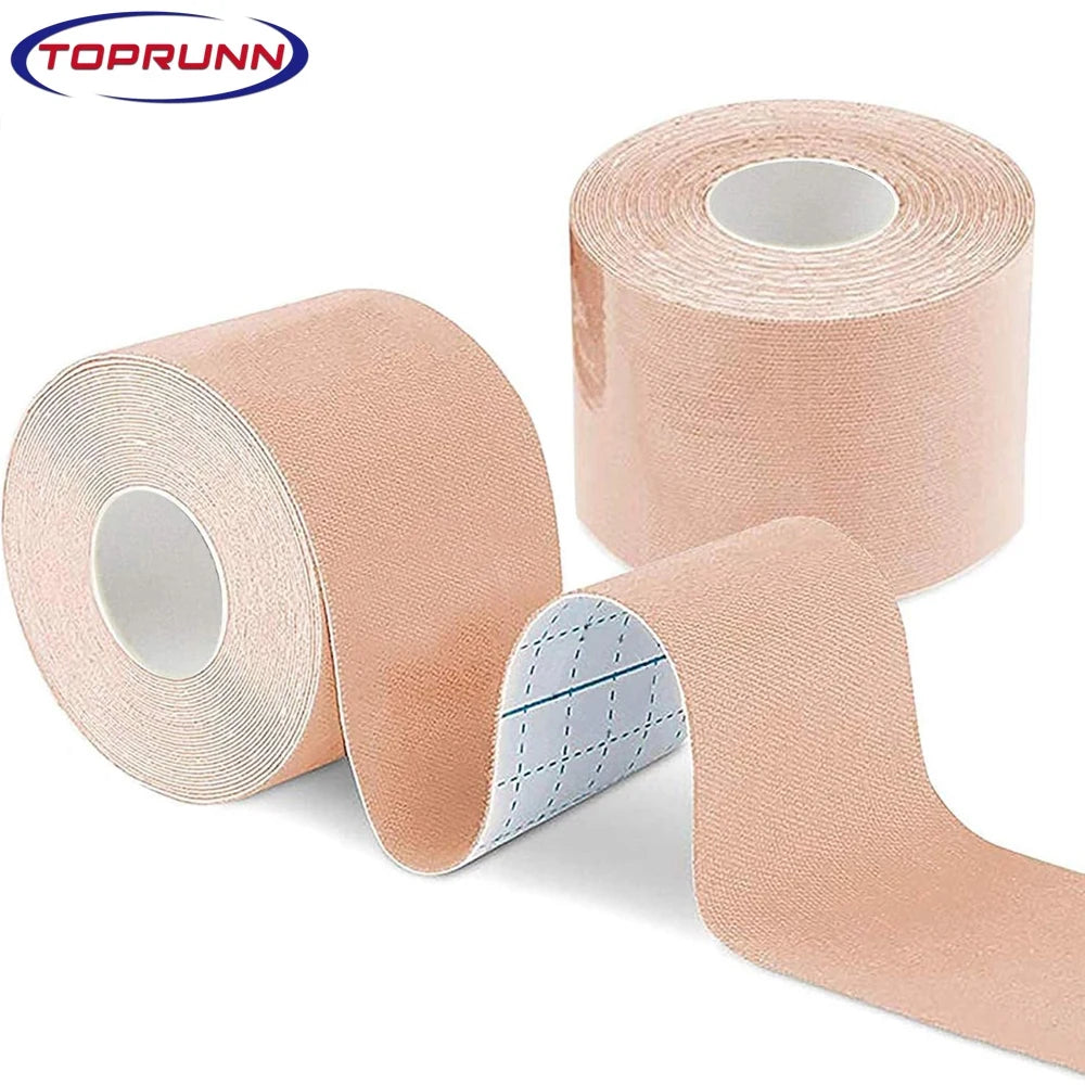 1 Roll Kinesiology Tape 5cm X 5m, Elastic Premium Athletic Tape, Uncut Tape Hypoallergenic and Waterproof for Muscle Pain Relief