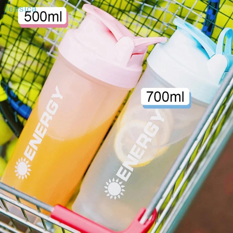 ♥500ML Energy Shaker Cup Outdoor Travel Portable Juice Cup With Powder Case Coffee Mugs Leak Proof DrinkBottle