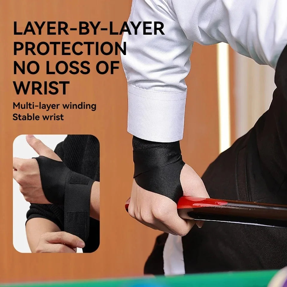 1 Pcs Billiard Gloves Wrist Brace Outdoor Sports Cycling Left And Right Training Non-slip Breathable Elastic Women Men