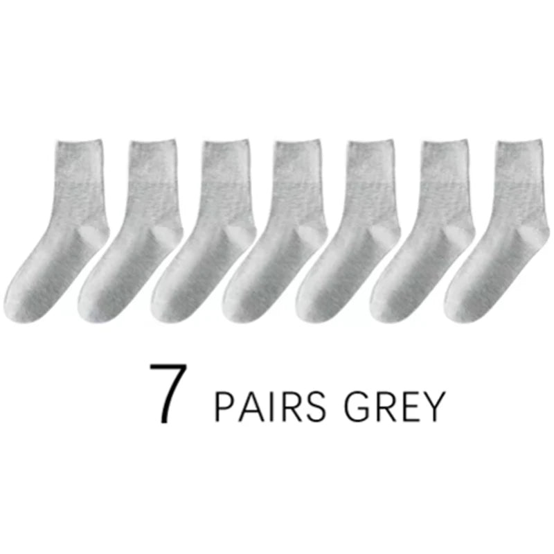 2/7Pairs Men's Non Binding Diabetes Socks Comfortable Breathable Shoes Suitable for Elderly and Pregnant Men Women for Fat Feet
