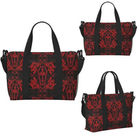 Gothic Vampire Halloween Haunted Mansion Beach Travel Bag Large Capacity Tote Bags for Yoga Women Shopping Duffle Shoulder Bag