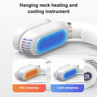 Portable Neck Fan Summer Air Cooler Bladeless Fan USB Leafless Fans Cooling Conditioner Wearable Neckband Fan With Warm Heater