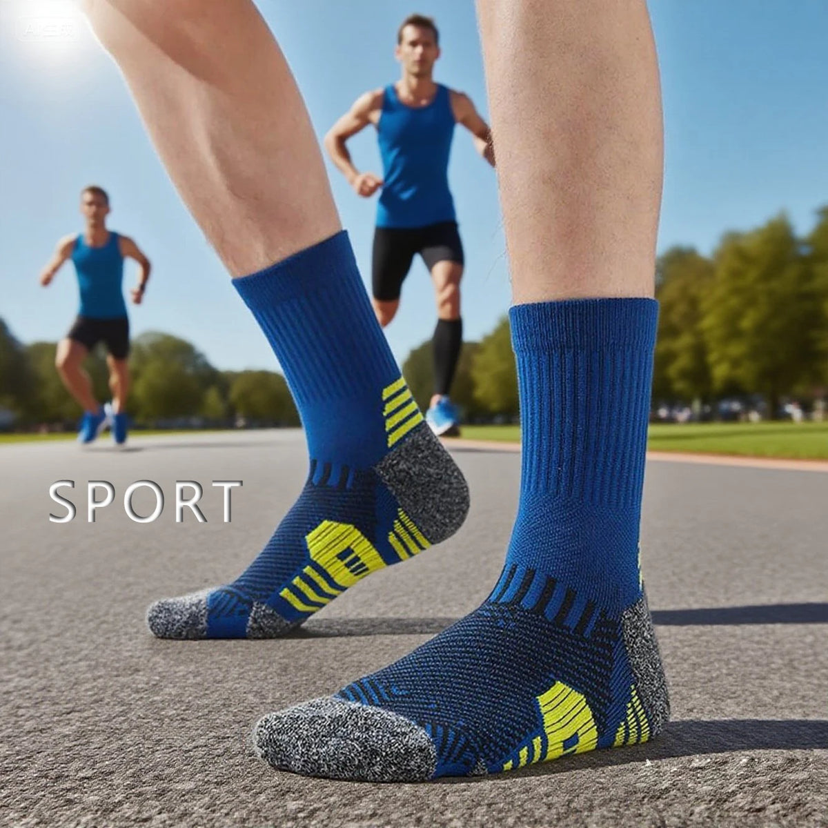 3/1 Pairs Professional Sport Socks Men's marathon running Compression Long Socks Outdoor Mountain climbing Training Short Sox