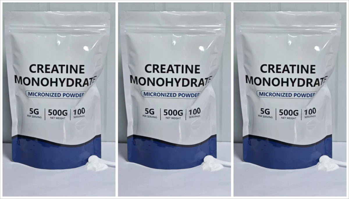 Creatine Monohydrate Micronized Powder Unflavored 5g 500g 100 Servings Third-Party Tested Performance Recovery Support GMO-Free