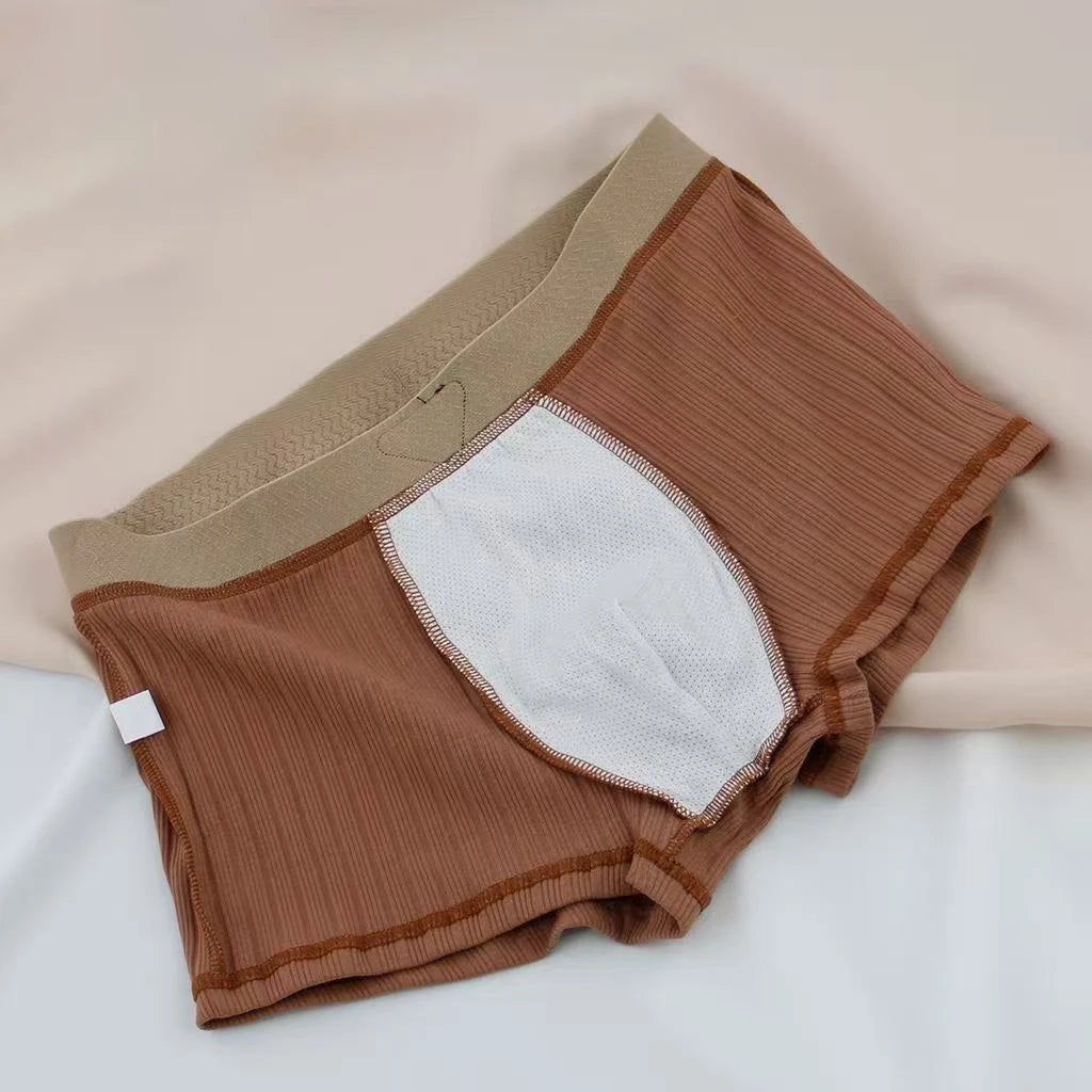 1/4pcs Pack Men Panties Cotton Underwear High Stretch Boxer Shorts Fashionable Sexy Men Underpant Plus Size L-4XL Breathable Men