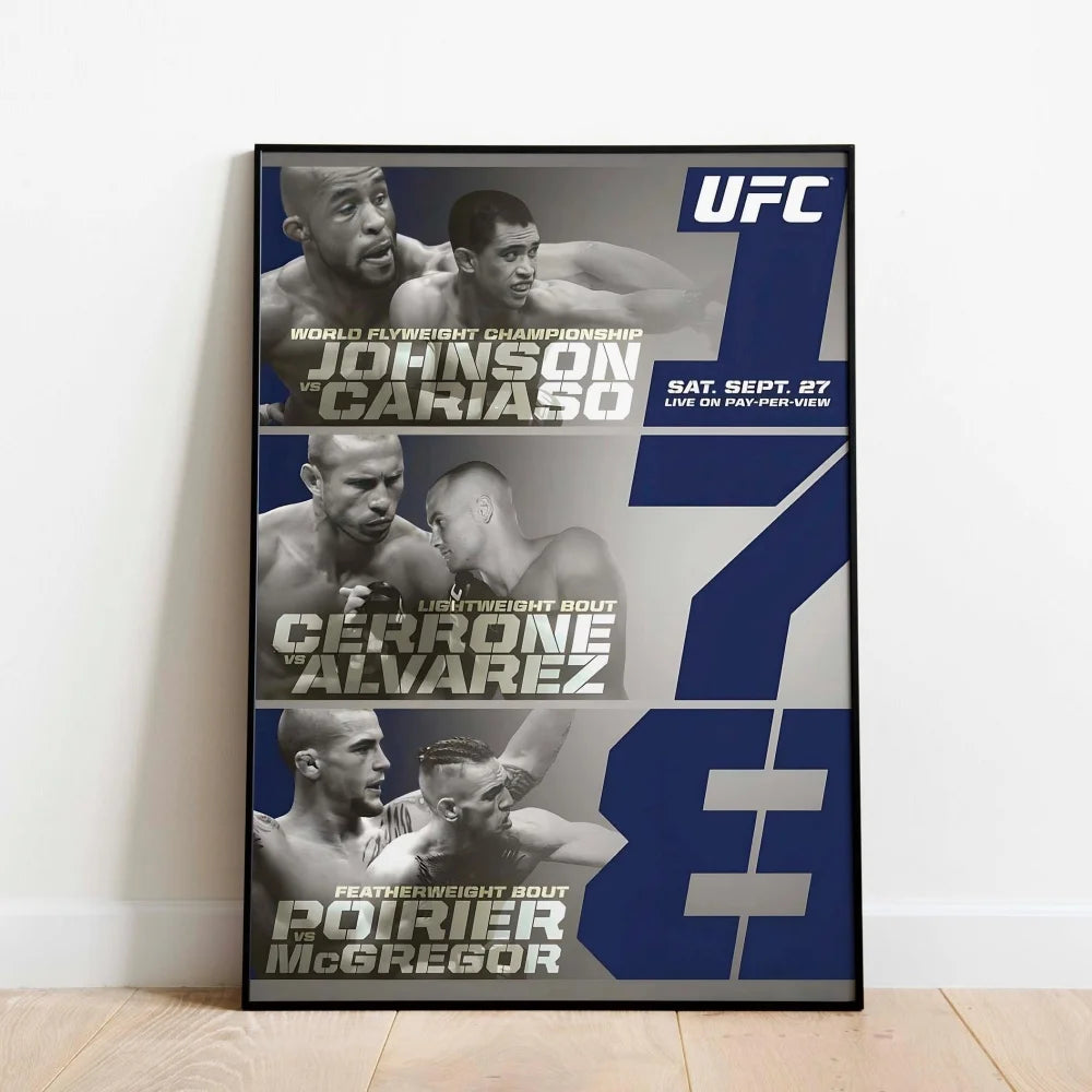 Famous Boxing Legends Posters Fighting UFC 143-180 JONES ALDO Poster Canvas Print Painting Wall Decor Gym Home Mural Cuadros