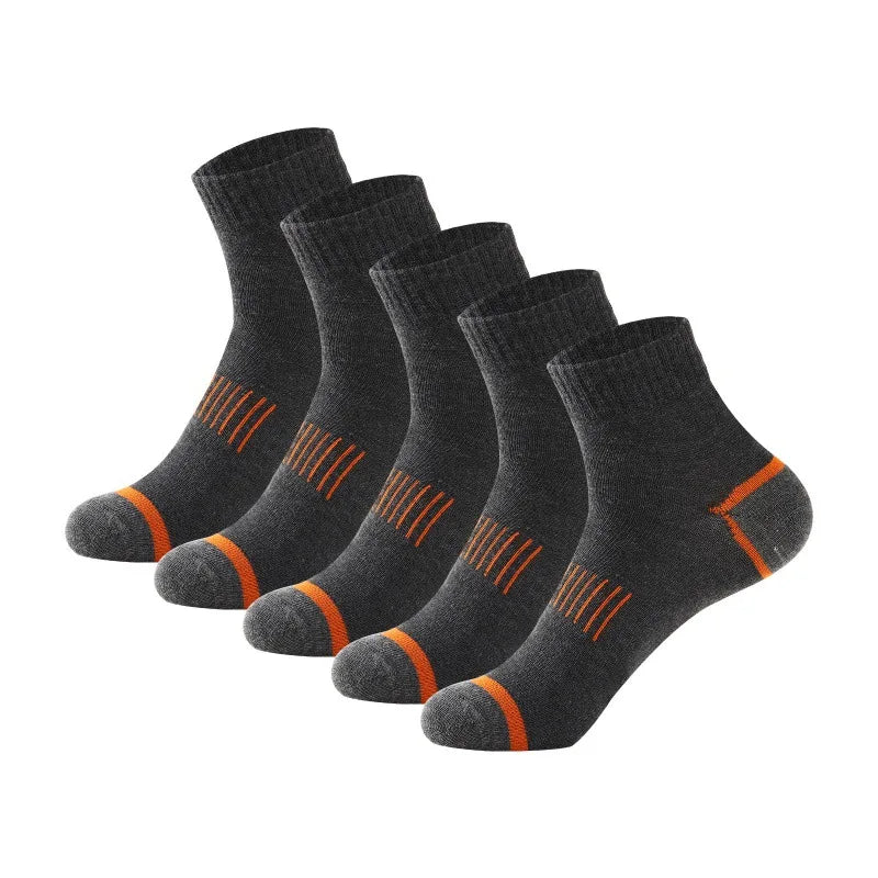 20Pairs High Quality Men's Cotton Socks Set Casual Breathable Sports Winter Black Large Size 38-45