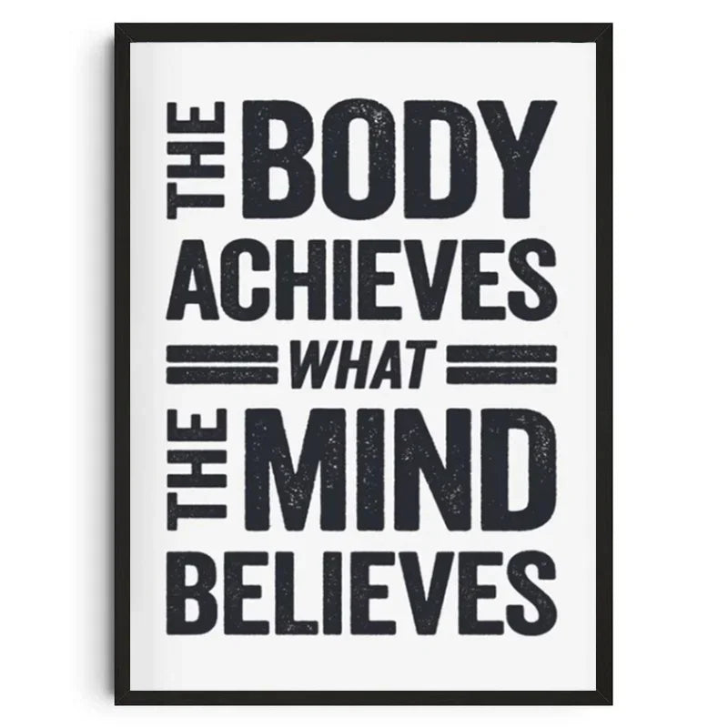 Gym Wall Art Poster Gym Inspirational Poster Home Gym Wall Decoration Gym Slogan Canvas Printing Decorative Painting Frameless