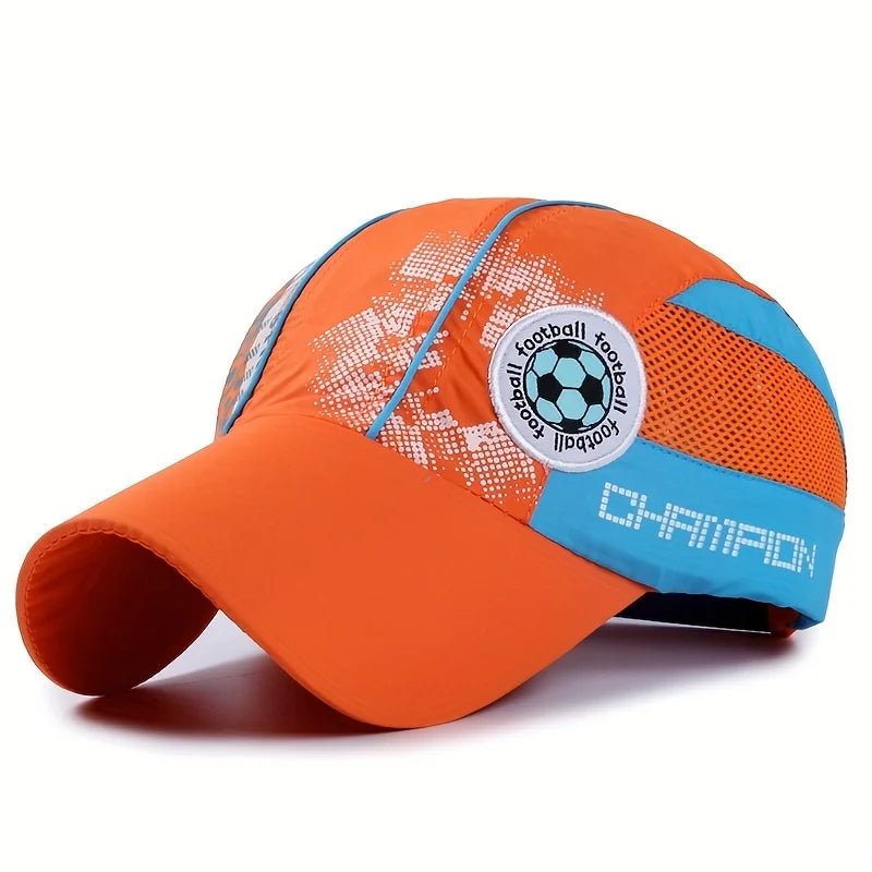 Summer Quick Dry Mesh Baseball Cap for Children Boys  Girls Breathable Sport Dad Hat Snapback Comfortable Lightweight Cap