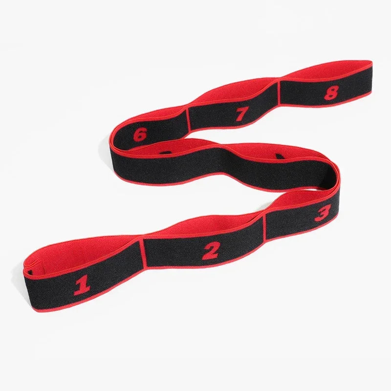 Yoga Pull Strap Belt Polyester Latex Elastic Latin Dance Stretching Band Loop Yoga Pilates Fitness Exercise Resistance Bands