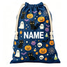 Large Halloween Canvas Gift Bag with Drawstring Reusable Personalized Gift for Halloween Package