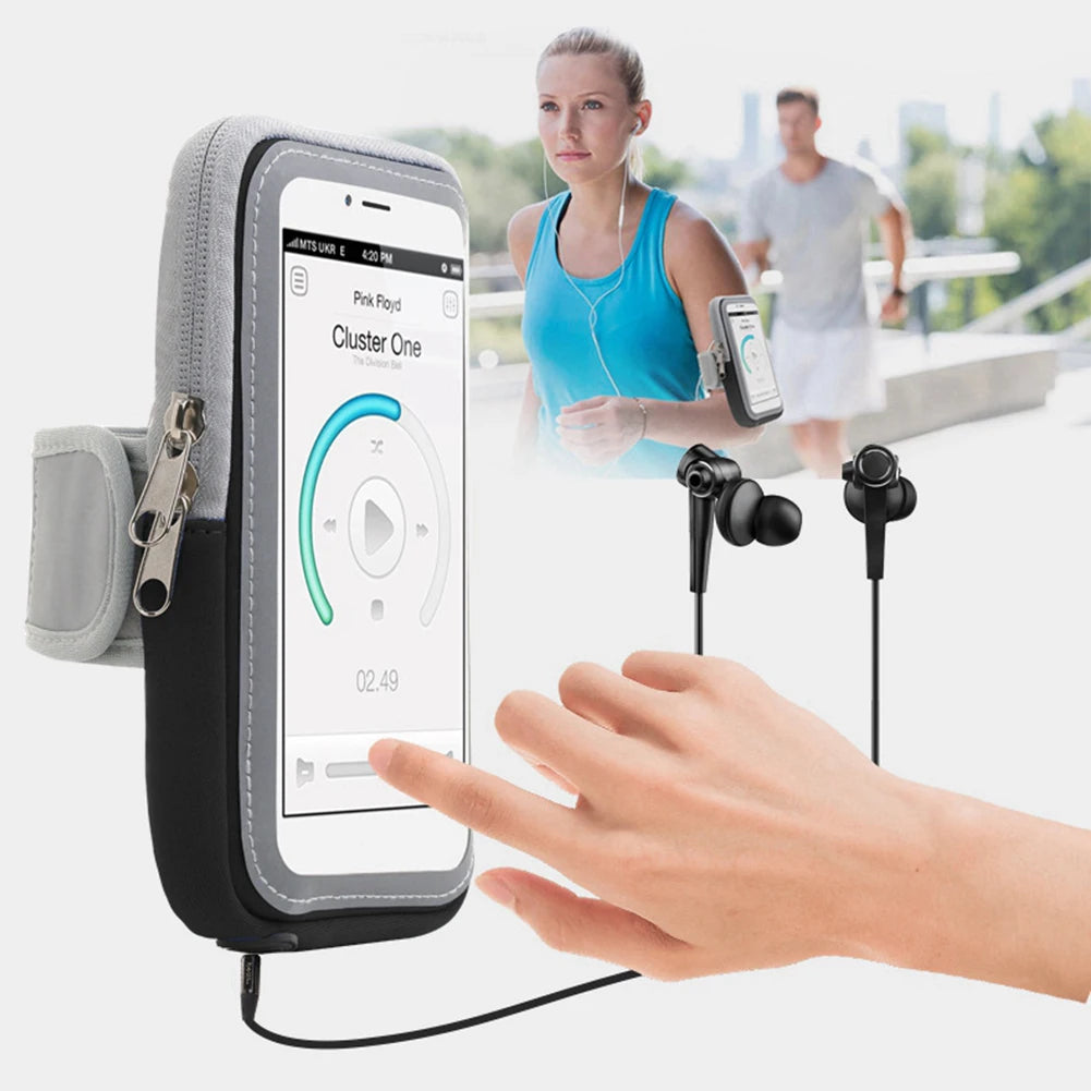 Waterproof Sports Armband Phone Case For IPhone Xiaomi Samsung Huawei Under 6.5