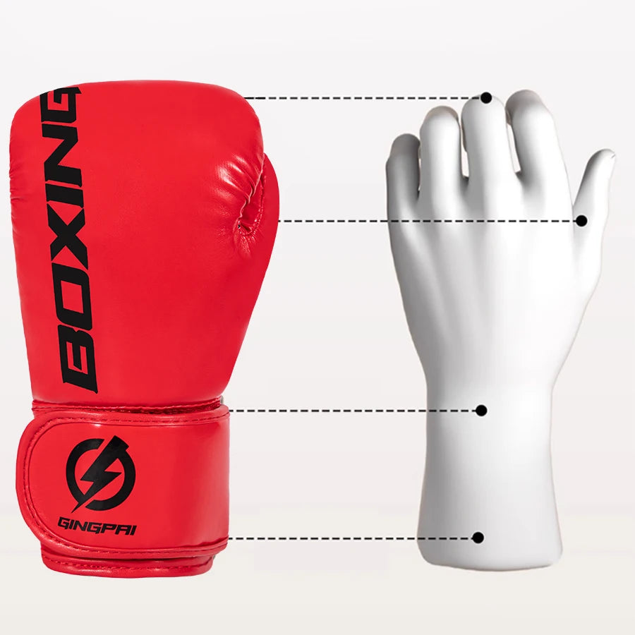 4/6/8/10oz Kids Women/Men Boxing Gloves Sanda Sparring Muay Thai MMA Karate Punch Training Mitts Kickboxing Boxe De Luva DEO