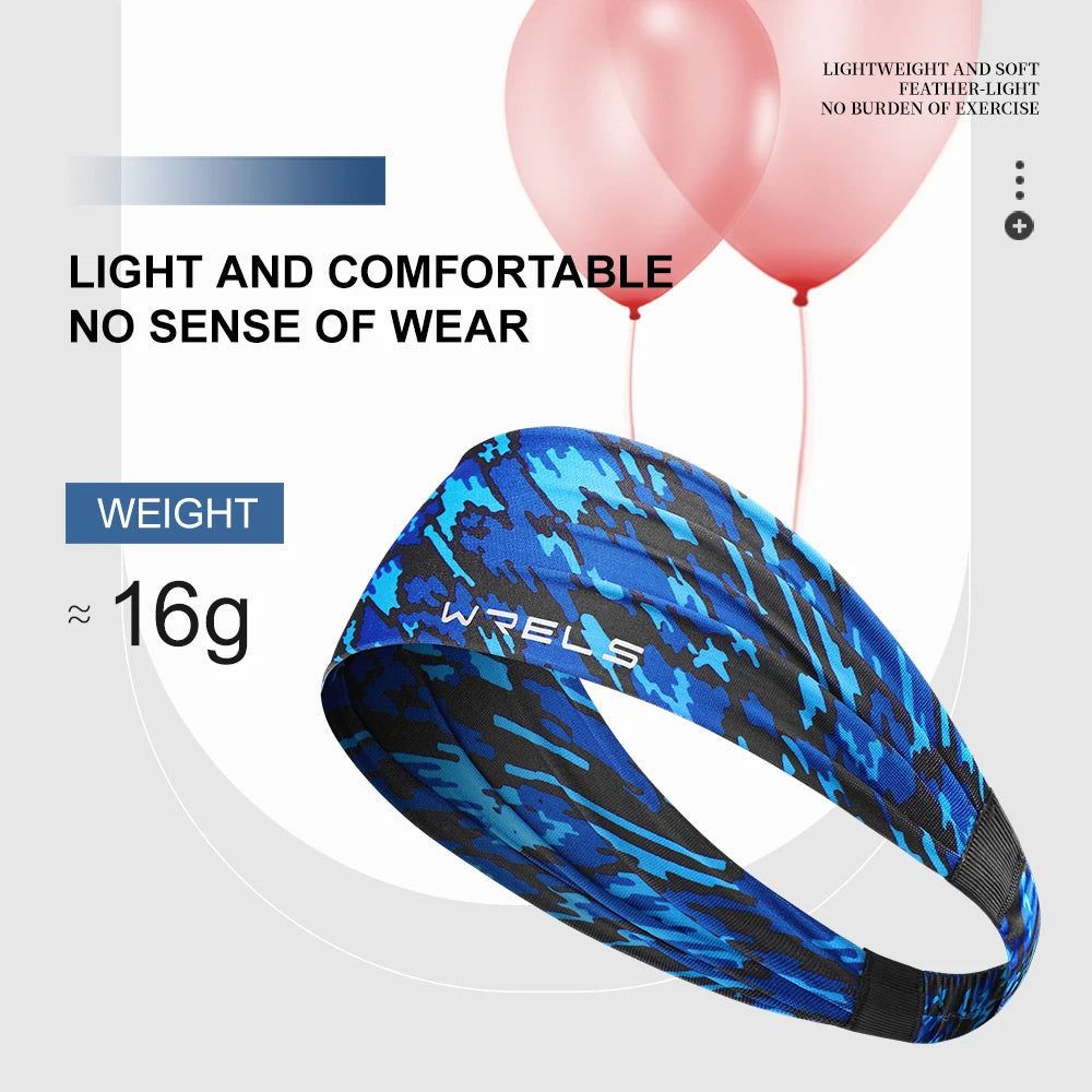 WRELS Wide Breathable Sports Headband Sweatband Hair Band Tie for Workout Yoga Gym Fitness Running Cycling Head Band Hair Bandag