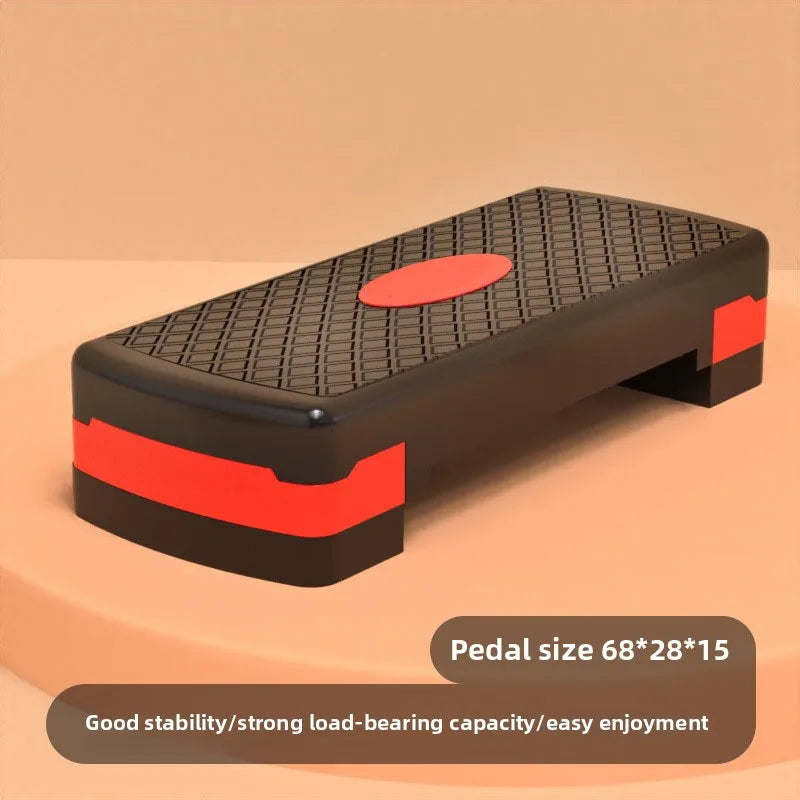 Home Fitness Stepper Pedal Aerobic step board Rhythm Aerobic Exercise with Non-Slip Yoga Jump Adjustable Height