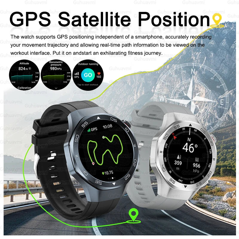 New Watch 6 Pro SmartWatch Built-in GPS Bluetooth Call Heart Rate 3ATM Waterproof  1.53