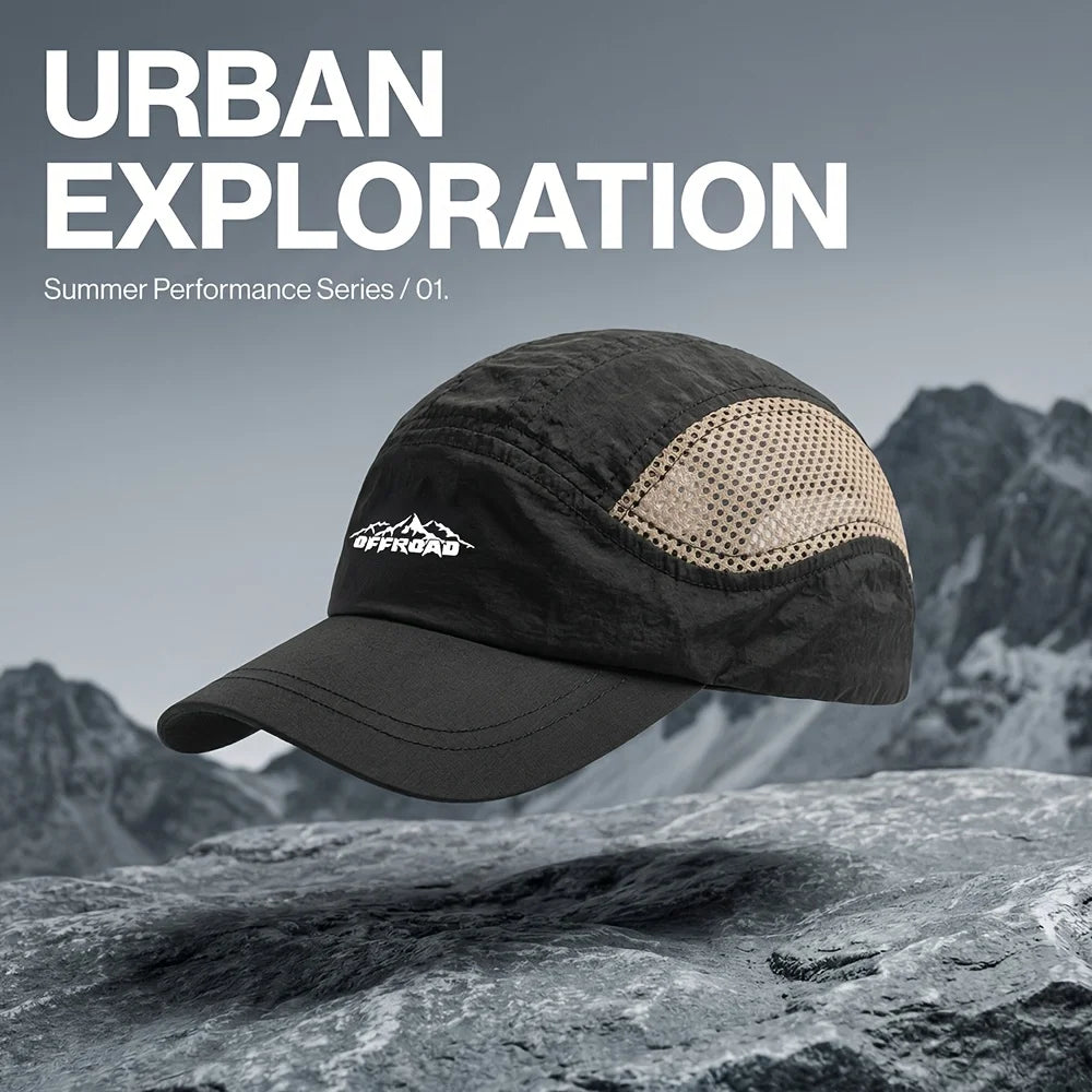 Summer Quick-drying Lightweight Sun Protection Hat Men's Women's Wide Brim Outdoor Breathable Baseball Cap Running Cap Trendy.
