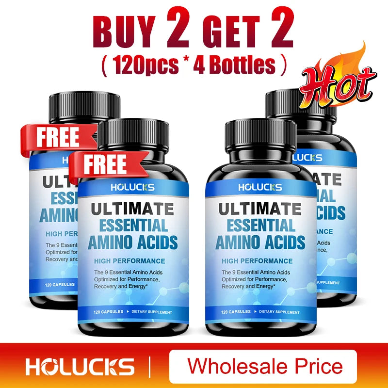 Advanced Body Building Amino Acid Capsules-Helps Increase Strength, Endurance, Protein Synthesis, Build Muscle Mass, Abs, Energy