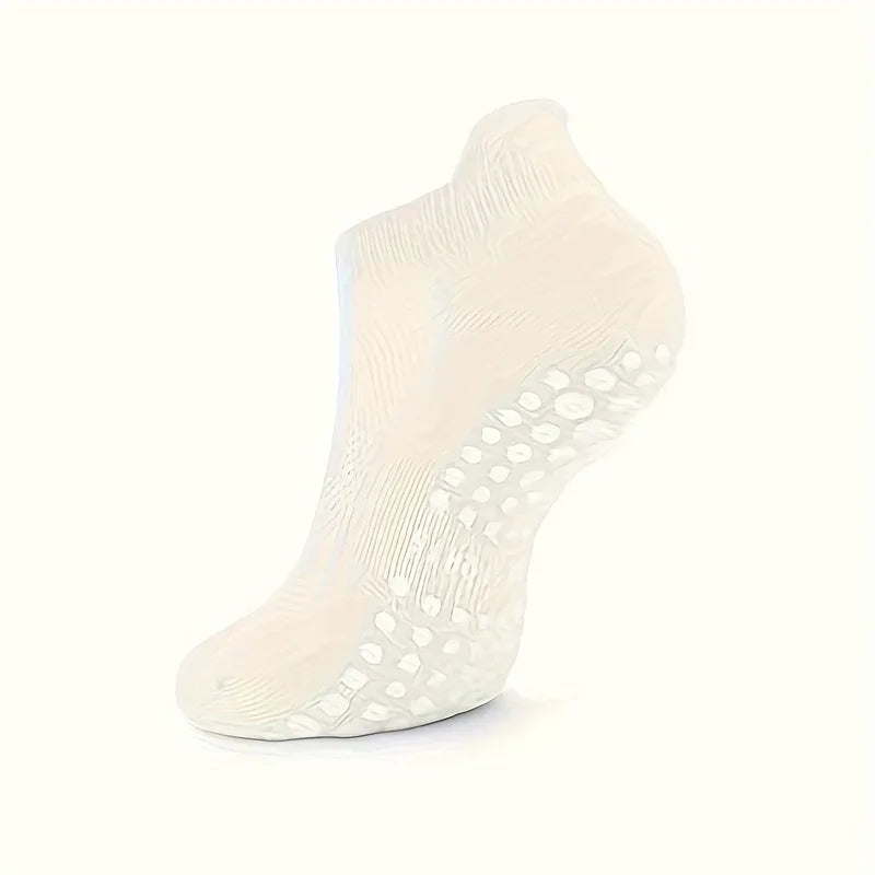 1-4 Pairs Grip Pilates Socks for Women Yoga Athletic Socks for Barre Ballet Barefoot Workout
