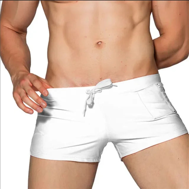 ALSOTO Summer New Quick Dry Mens Swim Shorts Summer Board Surf Swimwear Beach Short Male Running Gym Man Plus Size Trunks