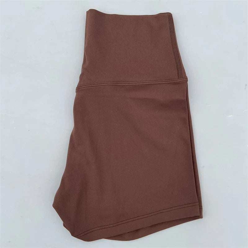 Women Gym Sports Shorts Yoga Shorts High Waist Workout Short Leggings Fitness Short Pants Running Cycling Tight Soft Sportswear