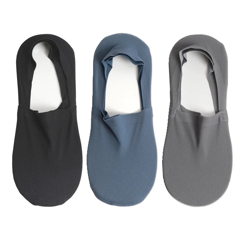 3Pair / Lot 100% Cotton Men Boat Socks Fashion Summer Thin Invisible Sock Breathable Soft Casual Sox High Quality Elastic Sokken