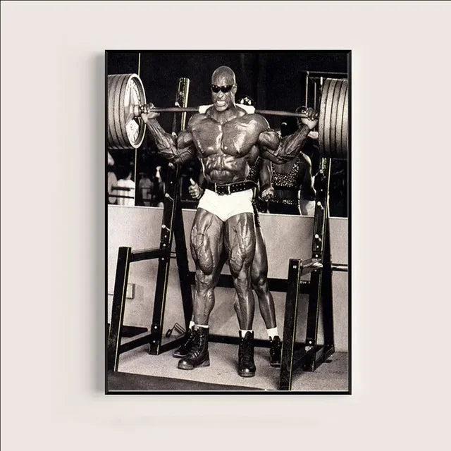 Ronnie Coleman Fitness Gym Sport Star Muscle Man Oil Canvas Painting Poster Prints  Wall Art Pictures for Living Room Home Decor