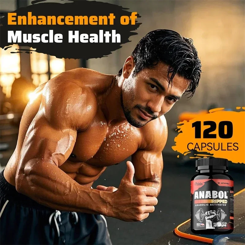 Anabol Ripped Supplement - Helps Build Lean, Firm, High-quality Muscle, Promoting Muscle Growth, Recovery & Strength Enhancement