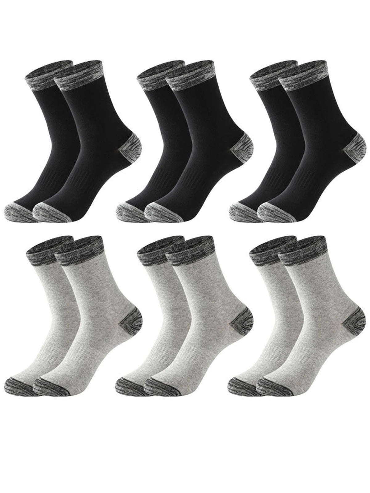 12Pairs Super Thick Merino Wool Socks Male Men Winter Thermal Cashmere Socks Fleece Terry Loop Middle Tube Socks High Quality