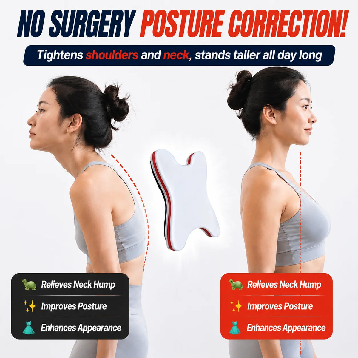 Neck and Shoulder Relaxer Cervical Traction Pillow, Portable Neck Stretcher for Pain Relief, Cervical Spine Support Orthosis,