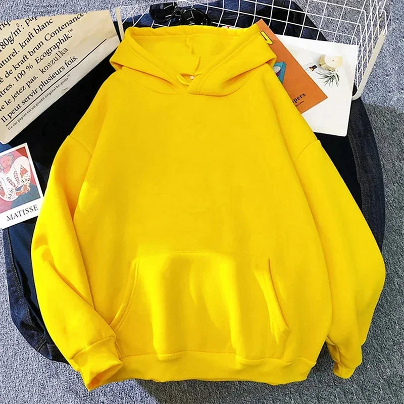 Simplified Korean Hoodies Hot Sales Casual Womens Sweatshirts Daily Versatile Pullover Tops Quality Autumn Winter Woman Clothing