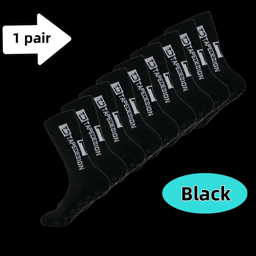New Men Anti-Slip Football Socks High Quality Soft Breathable Thickened Sports Socks Running Cycling Hiking Women Soccer Socks