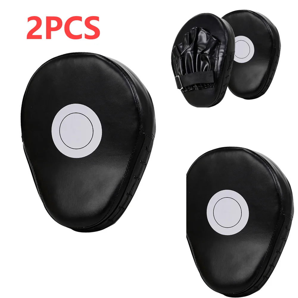 Curved Boxing Hand Target PU Leather Curved Punching Mitts Breathable Boxing Mitts Kickboxing Pads for Martial Arts Training