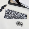 Halloween Cosplay Costume Headband Skeleton Print Yoga Fitness Party Wide Hairband Stretchy Headwrap Hair Accessory Headwear