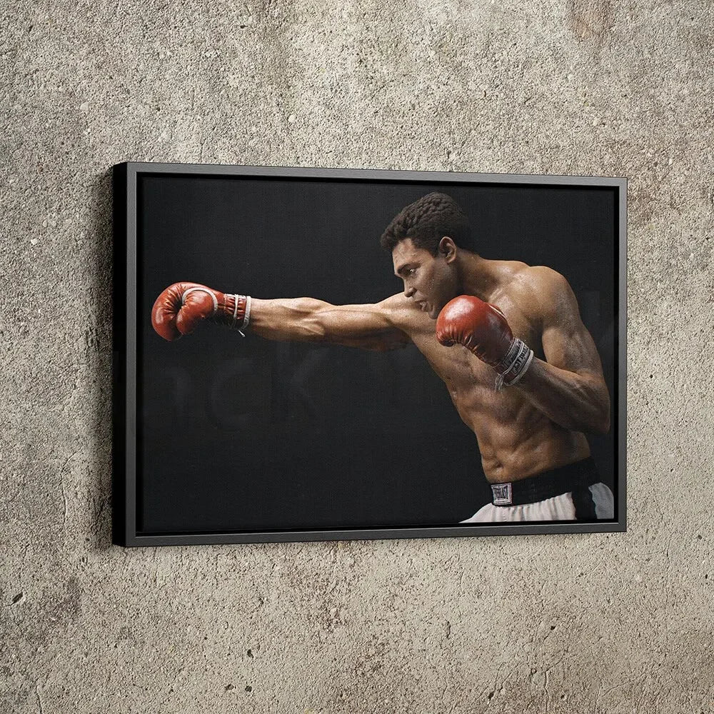 Mike Tyson Vs Muhammad Ali Boxing Wall Art, HD Canvas Print Poster, Suitable for Home, Living Room, Room Decoration