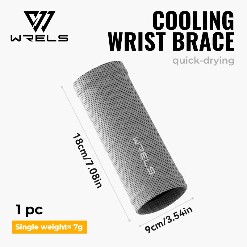 WRELS Wristband Cooling Absorbent Sweatband Breathable Quick Dry Sport Wrist Support Basketball Running Tennis Band Wrist Wrap
