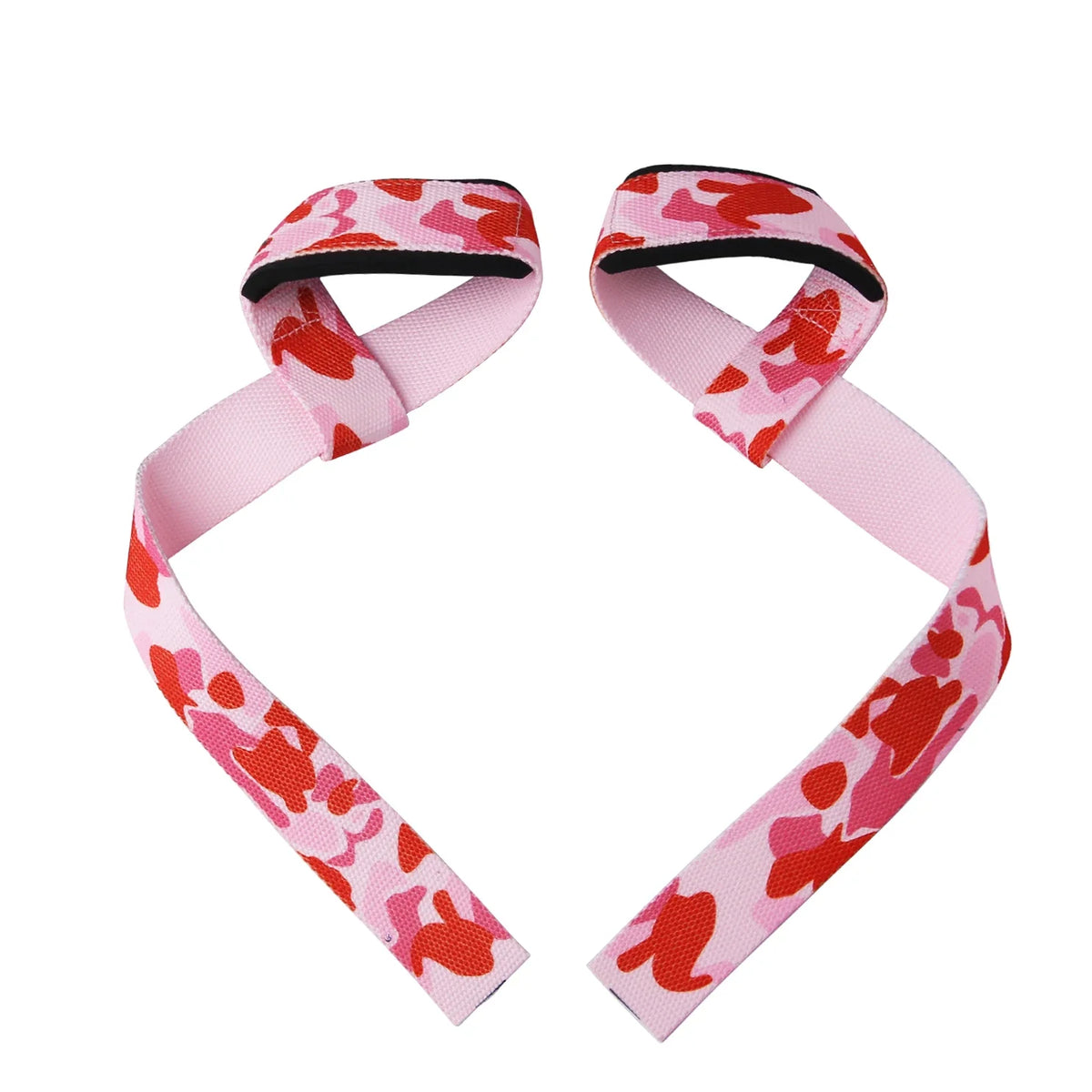 Anime Camo Wrist Lifting Straps Grips Band-Deadlift Straps with Neoprene Cushioned Wrist Padded
