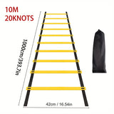 Sports Agility Ladder Football Adjustable Nylon Strap Jumping Ladder Speed Fitness Body Coordination Warm-Up Training Tool