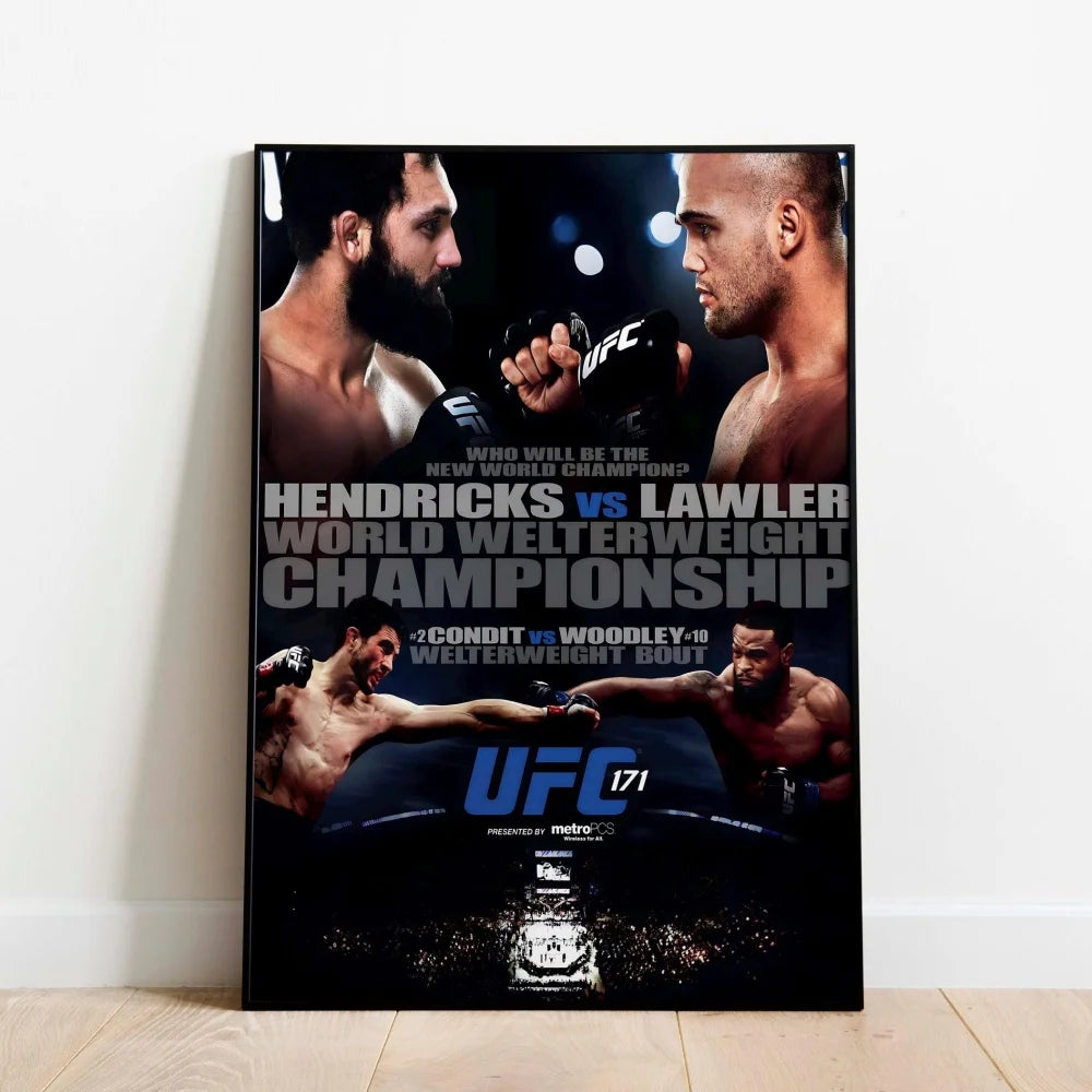 Famous Boxing Legends Posters Fighting UFC 143-180 JONES ALDO Poster Canvas Print Painting Wall Decor Gym Home Mural Cuadros