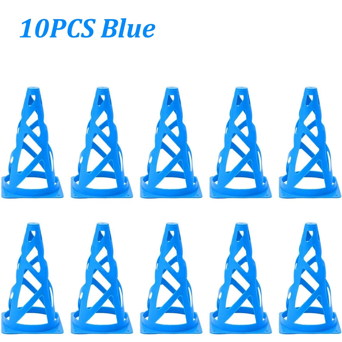 10Pcs 23CM Football Training Cones Soccer Sign Bucket Barrier Kids Adults Springback Marking Cup Symbol Sports Accessories